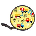 Seamless pattern vector industrial vehicle cartoon Classic 20-CD Wallets Front