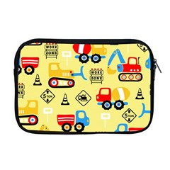 Seamless Pattern Vector Industrial Vehicle Cartoon Apple Macbook Pro 17  Zipper Case