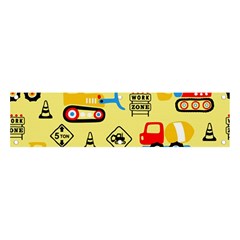 Seamless Pattern Vector Industrial Vehicle Cartoon Banner And Sign 4  X 1  by Jancukart