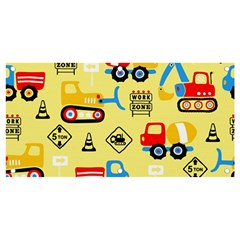 Seamless Pattern Vector Industrial Vehicle Cartoon Banner And Sign 4  X 2 