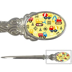 Seamless Pattern Vector Industrial Vehicle Cartoon Letter Opener