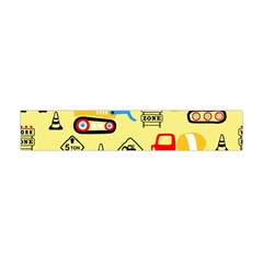 Seamless Pattern Vector Industrial Vehicle Cartoon Flano Scarf (mini)