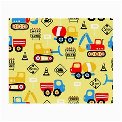 Seamless Pattern Vector Industrial Vehicle Cartoon Small Glasses Cloth by Jancukart