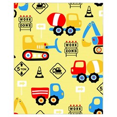 Seamless Pattern Vector Industrial Vehicle Cartoon Drawstring Bag (small)