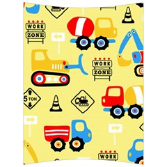 Seamless Pattern Vector Industrial Vehicle Cartoon Back Support Cushion