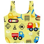 Seamless pattern vector industrial vehicle cartoon Full Print Recycle Bag (XXL) Front