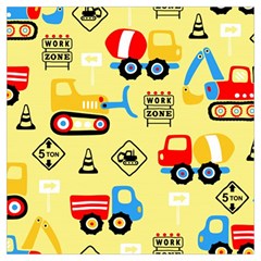 Seamless Pattern Vector Industrial Vehicle Cartoon Lightweight Scarf  by Jancukart