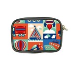 Toy Transport Cartoon Seamless-pattern-with-airplane-aerostat-sail Yacht Vector Illustration Coin Purse Back