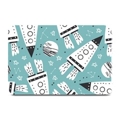 Cute Seamless Pattern With Rocket Planets-stars Plate Mats by BangZart