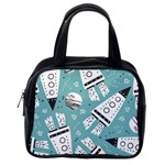 Cute seamless pattern with rocket planets-stars Classic Handbag (One Side) Front