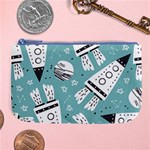 Cute seamless pattern with rocket planets-stars Large Coin Purse Front