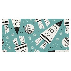 Cute Seamless Pattern With Rocket Planets-stars Banner And Sign 6  X 3  by BangZart