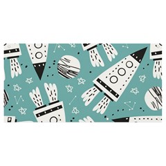 Cute Seamless Pattern With Rocket Planets-stars Banner And Sign 8  X 4  by BangZart