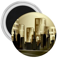 Architecture City House 3  Magnets by Jancukart