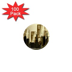 Architecture City House 1  Mini Magnets (100 Pack) 