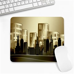 Architecture City House Large Mousepads