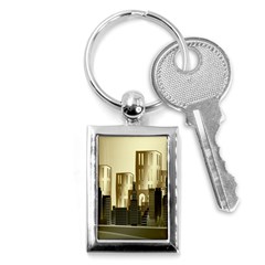 Architecture City House Key Chain (rectangle) by Jancukart