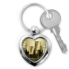 Architecture City House Key Chain (heart) by Jancukart