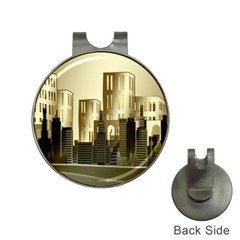 Architecture City House Hat Clips With Golf Markers