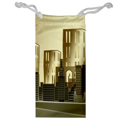 Architecture City House Jewelry Bag by Jancukart