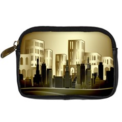 Architecture City House Digital Camera Leather Case