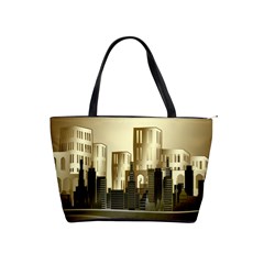 Architecture City House Classic Shoulder Handbag