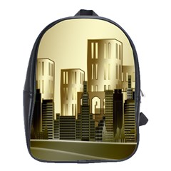 Architecture City House School Bag (large) by Jancukart