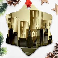 Architecture City House Ornament (snowflake)