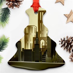 Architecture City House Christmas Tree Ornament (two Sides) by Jancukart