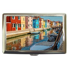 Boats In Venice - Colorful Italy Cigarette Money Case by ConteMonfrey