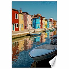 Boats In Venice - Colorful Italy Canvas 20  X 30  by ConteMonfrey