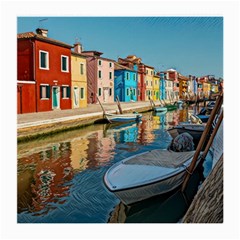 Boats In Venice - Colorful Italy Medium Glasses Cloth by ConteMonfrey