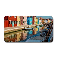 Boats In Venice - Colorful Italy Medium Bar Mats by ConteMonfrey