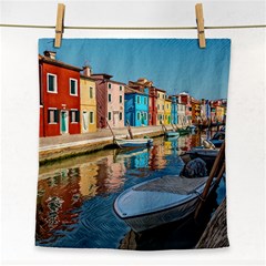 Boats In Venice - Colorful Italy Face Towel by ConteMonfrey