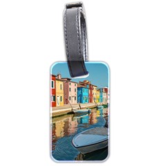 Boats In Venice - Colorful Italy Luggage Tag (two Sides) by ConteMonfrey