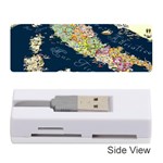 Map Italy Blue Memory Card Reader (Stick) Front