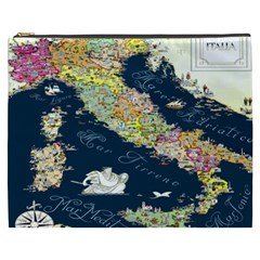 Map Italy Blue Cosmetic Bag (xxxl) by ConteMonfrey