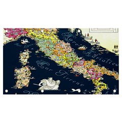 Map Italy Blue Banner And Sign 7  X 4  by ConteMonfrey