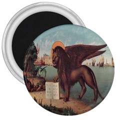 Lion Of Venice, Italy 3  Magnets by ConteMonfrey