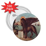 Lion of Venice, Italy 2.25  Buttons (100 pack)  Front