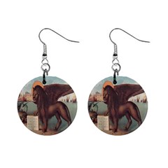 Lion Of Venice, Italy Mini Button Earrings by ConteMonfrey