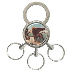 Lion Of Venice, Italy 3-ring Key Chain by ConteMonfrey