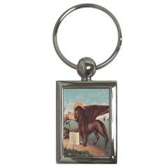 Lion Of Venice, Italy Key Chain (rectangle) by ConteMonfrey