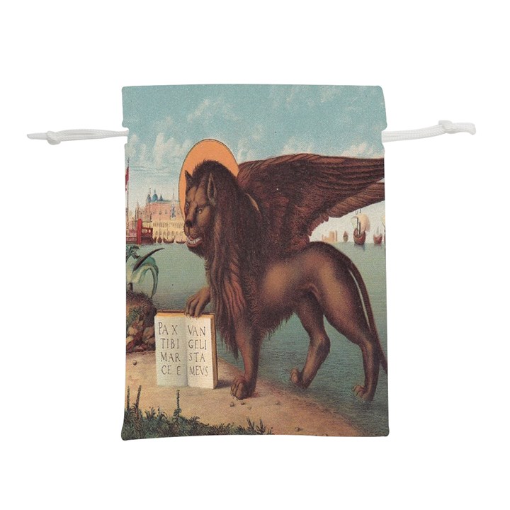 Lion of Venice, Italy Lightweight Drawstring Pouch (S)