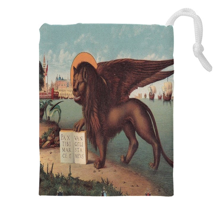 Lion of Venice, Italy Drawstring Pouch (5XL)