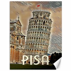 Pisa Tower, Italy Canvas 36  X 48  by ConteMonfrey