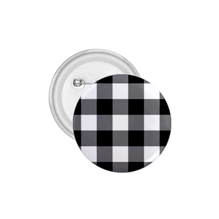 Black and white plaided  1.75  Buttons