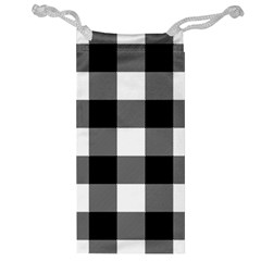 Black And White Plaided  Jewelry Bag by ConteMonfrey