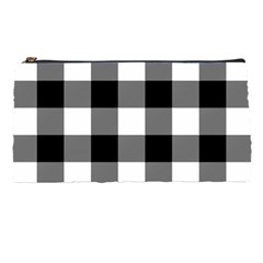 Black And White Plaided  Pencil Case by ConteMonfrey