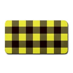 Black And Yellow Big Plaids Medium Bar Mats by ConteMonfrey